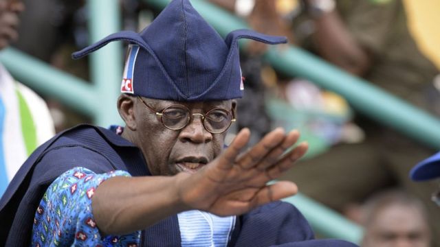 tinubu pointing